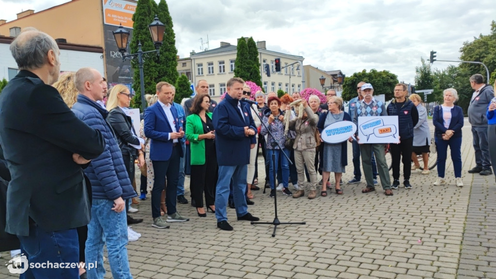 Konferencja Koalicji Obywatelskiej na placu Kościuszki