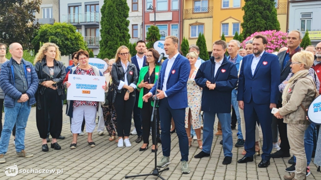 Konferencja Koalicji Obywatelskiej na placu Kościuszki