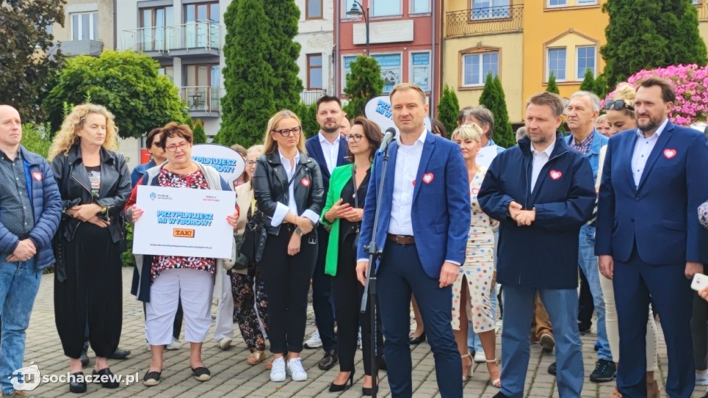 Konferencja Koalicji Obywatelskiej na placu Kościuszki