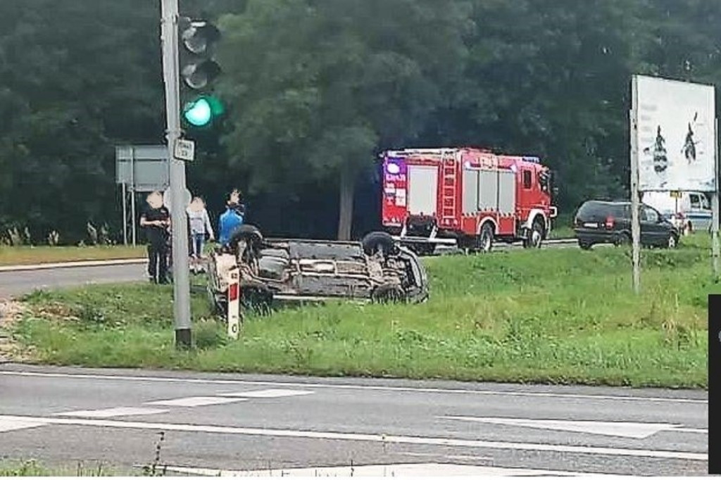 Zderzenie pojazdów w Kamionie
