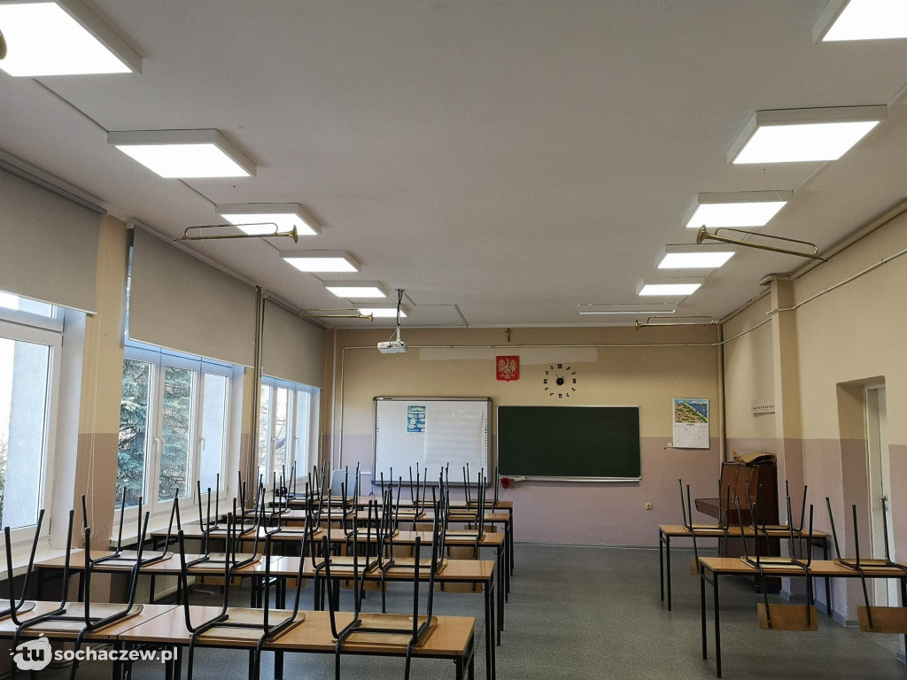 Modernizacja oświetlenia w SP w Rybnie