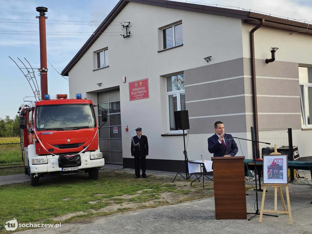 OSP Cypriany po remoncie i nowy wóz