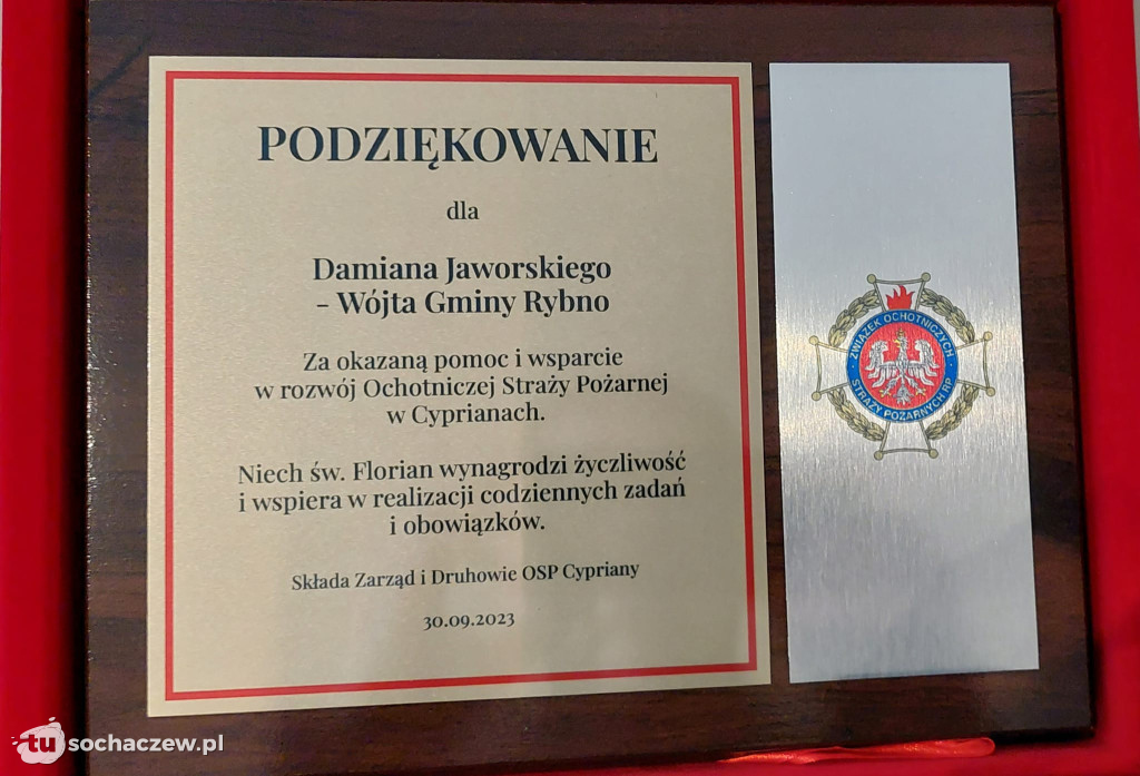 OSP Cypriany po remoncie i nowy wóz