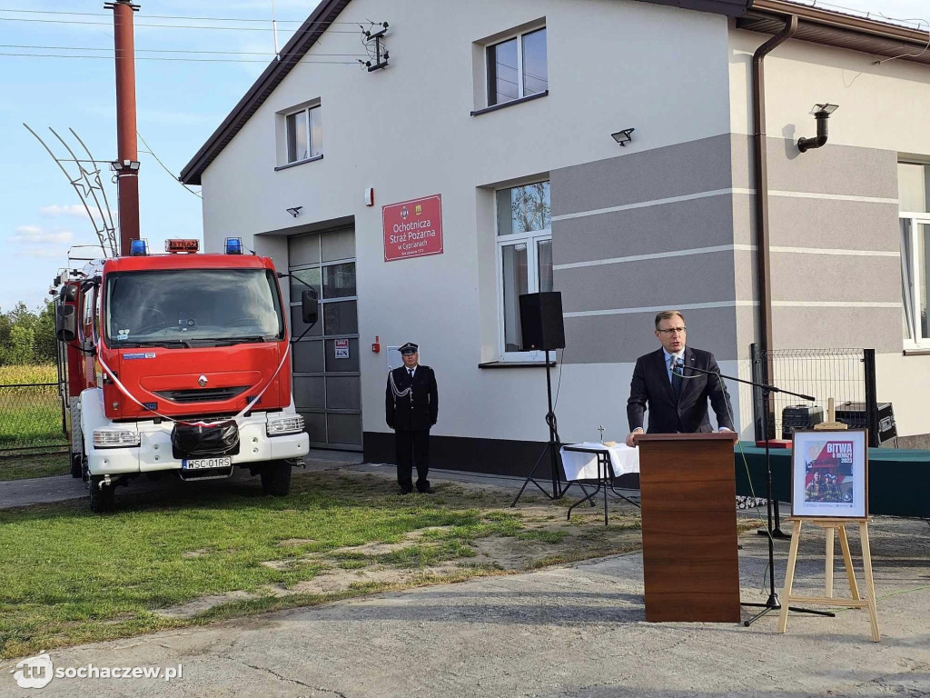 OSP Cypriany po remoncie i nowy wóz