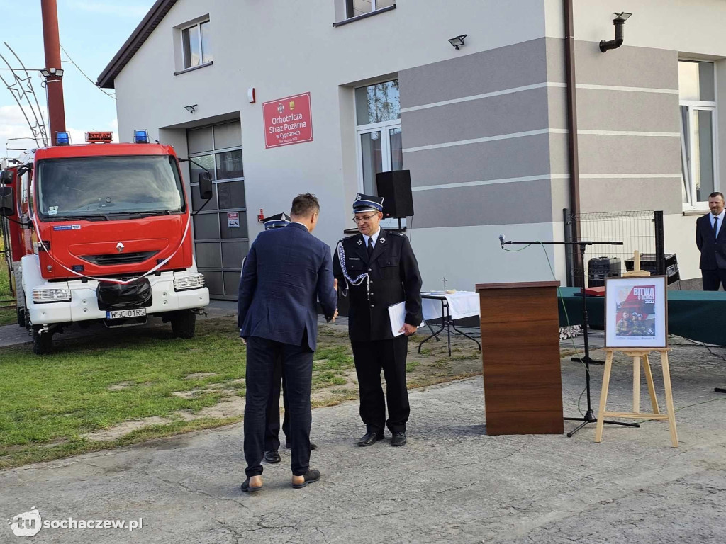 OSP Cypriany po remoncie i nowy wóz