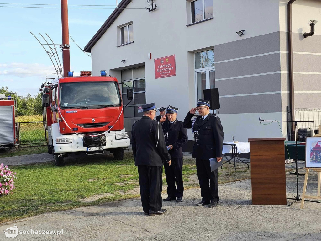OSP Cypriany po remoncie i nowy wóz