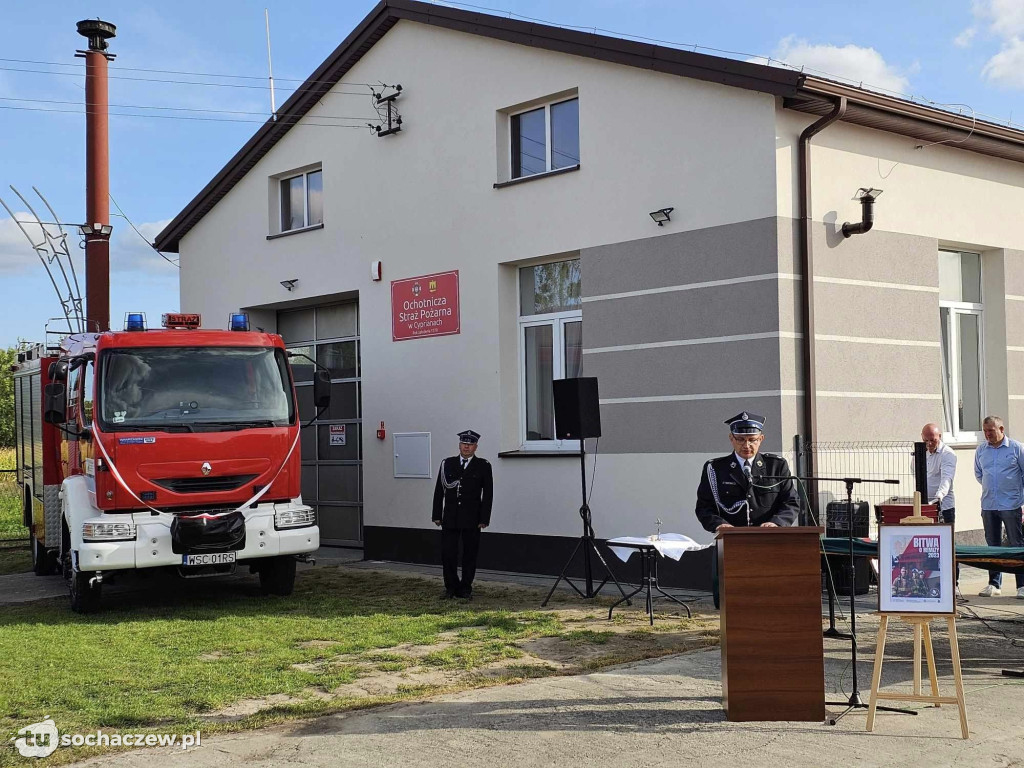 OSP Cypriany po remoncie i nowy wóz