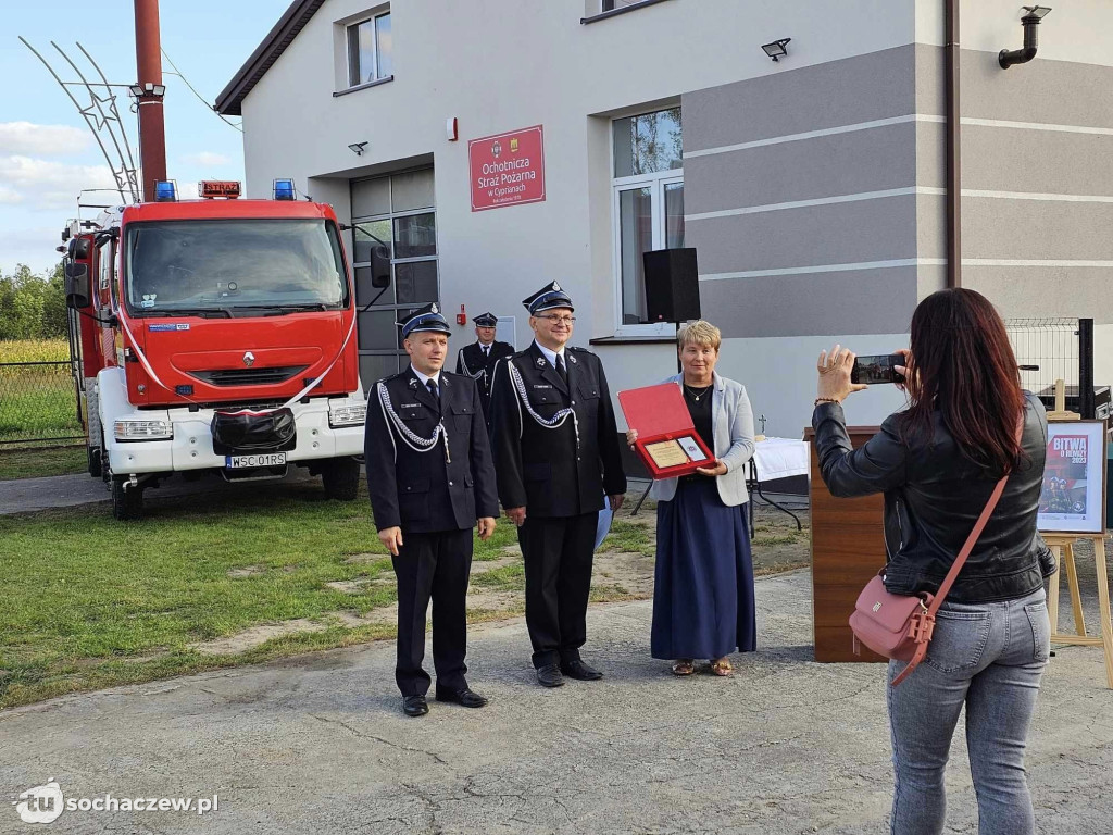 OSP Cypriany po remoncie i nowy wóz