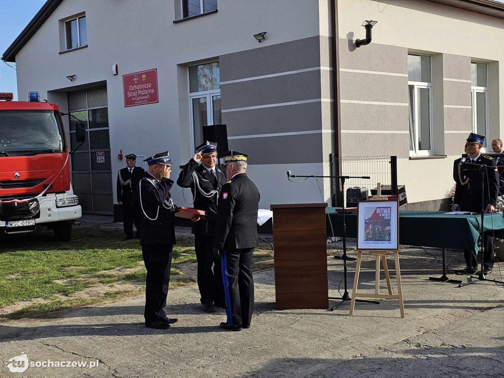 OSP Cypriany po remoncie i nowy wóz