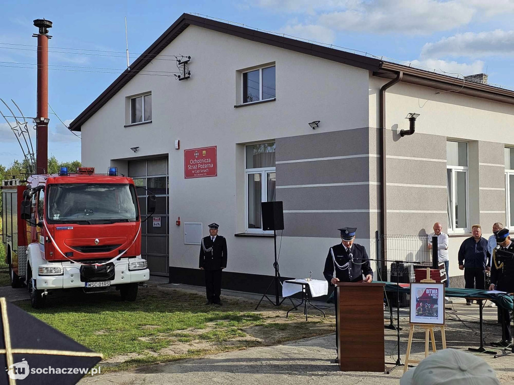 OSP Cypriany po remoncie i nowy wóz