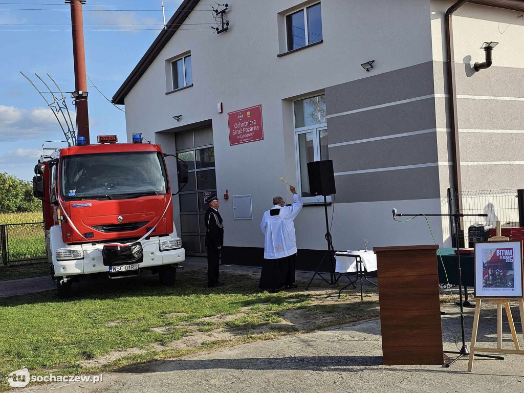 OSP Cypriany po remoncie i nowy wóz