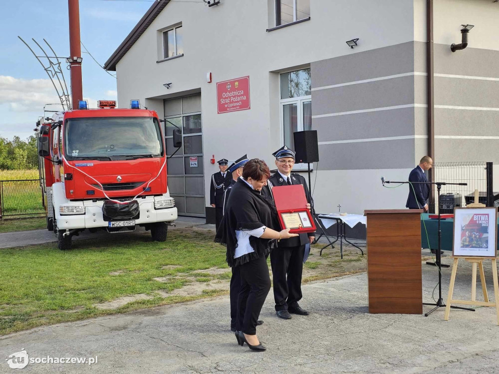 OSP Cypriany po remoncie i nowy wóz