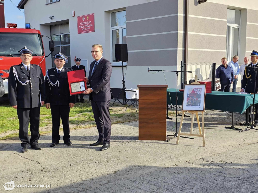 OSP Cypriany po remoncie i nowy wóz