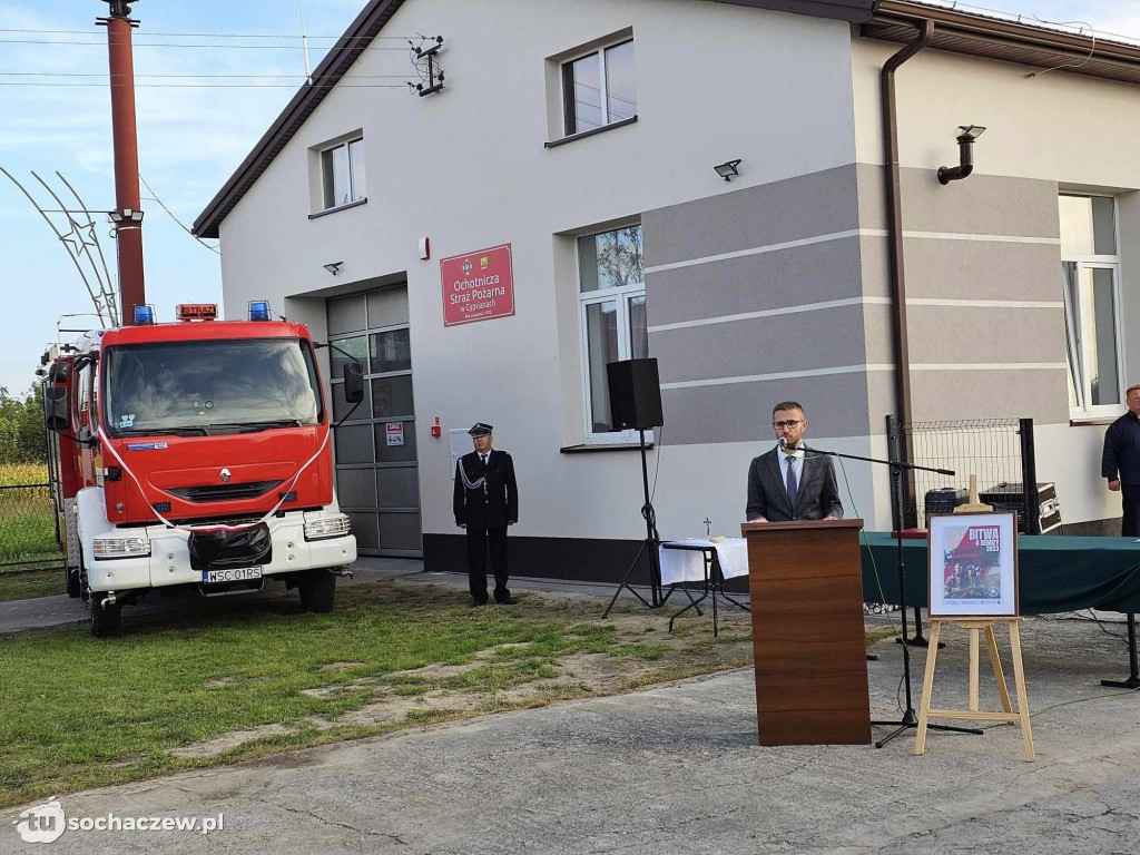 OSP Cypriany po remoncie i nowy wóz