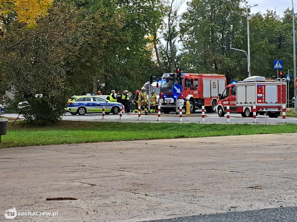 Zderzenie skutera z osobówką w Kozuszkach - Parcel
