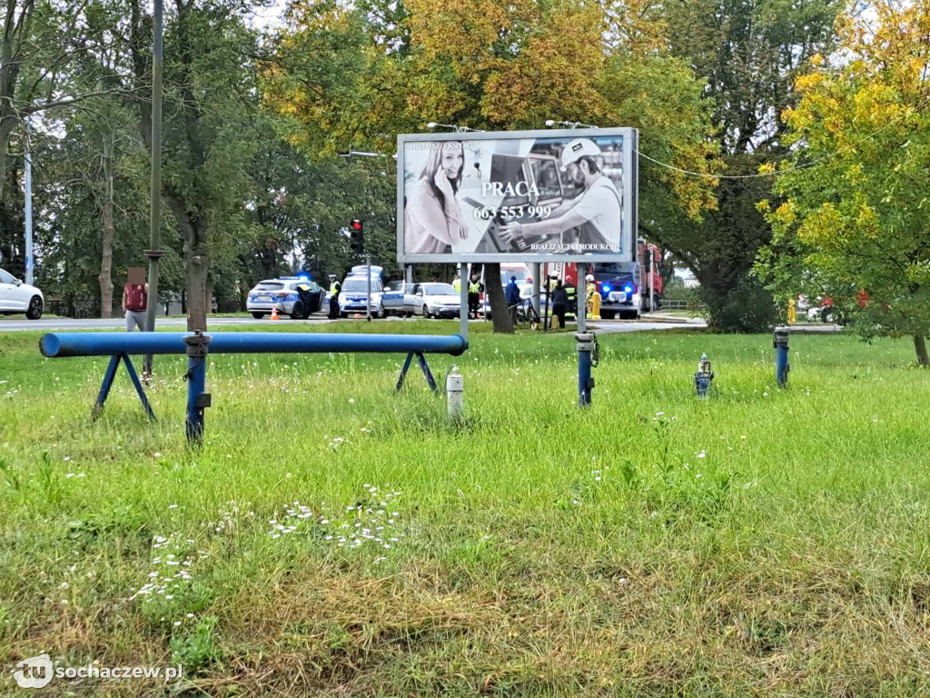 Zderzenie skutera z osobówką w Kozuszkach - Parcel
