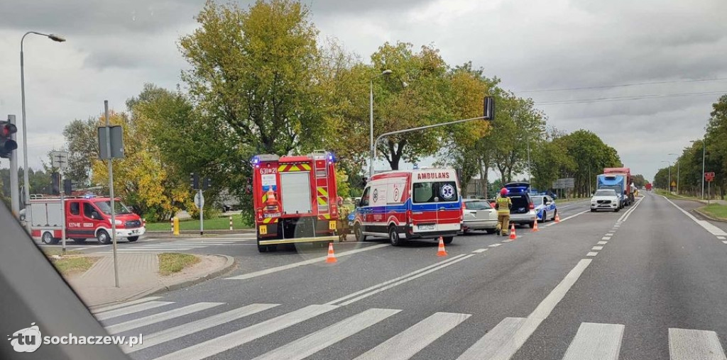 Zderzenie skutera z osobówką w Kozuszkach - Parcel