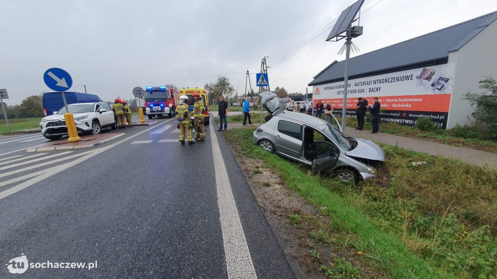 Zderzenie aut w Paprotni