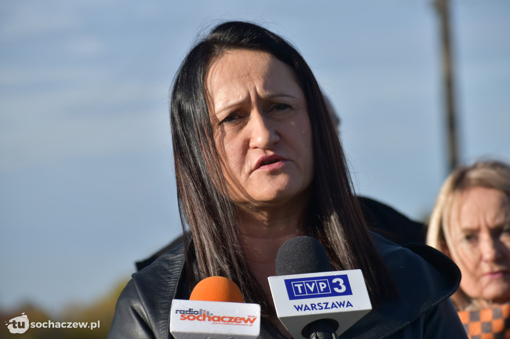 Otwarcie drogi w Justynowie