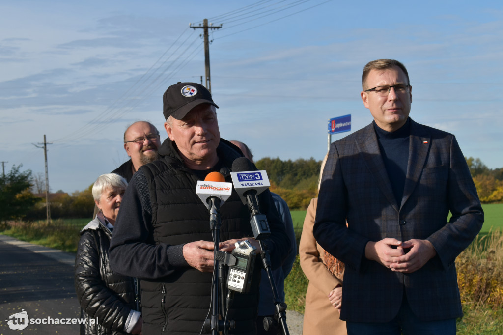 Otwarcie drogi w Justynowie
