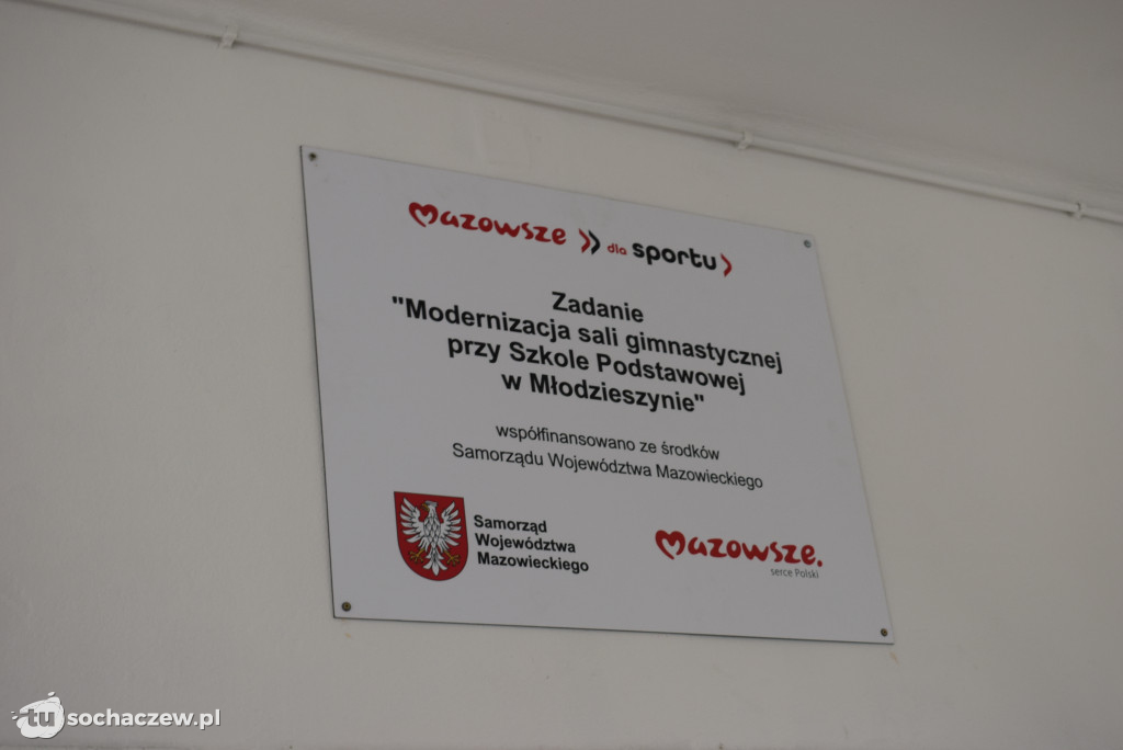 Modernizacja sali sportowej w SP w Młodzieszynie