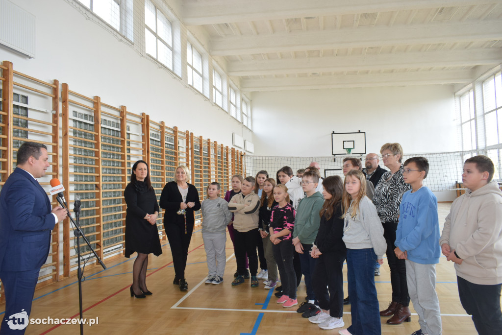 Modernizacja sali sportowej w SP w Młodzieszynie