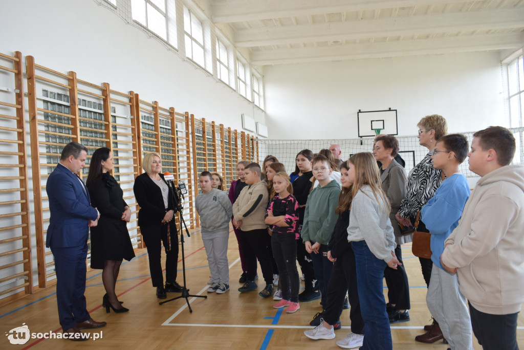 Modernizacja sali sportowej w SP w Młodzieszynie