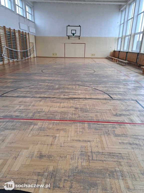 Modernizacja sali sportowej w SP w Młodzieszynie