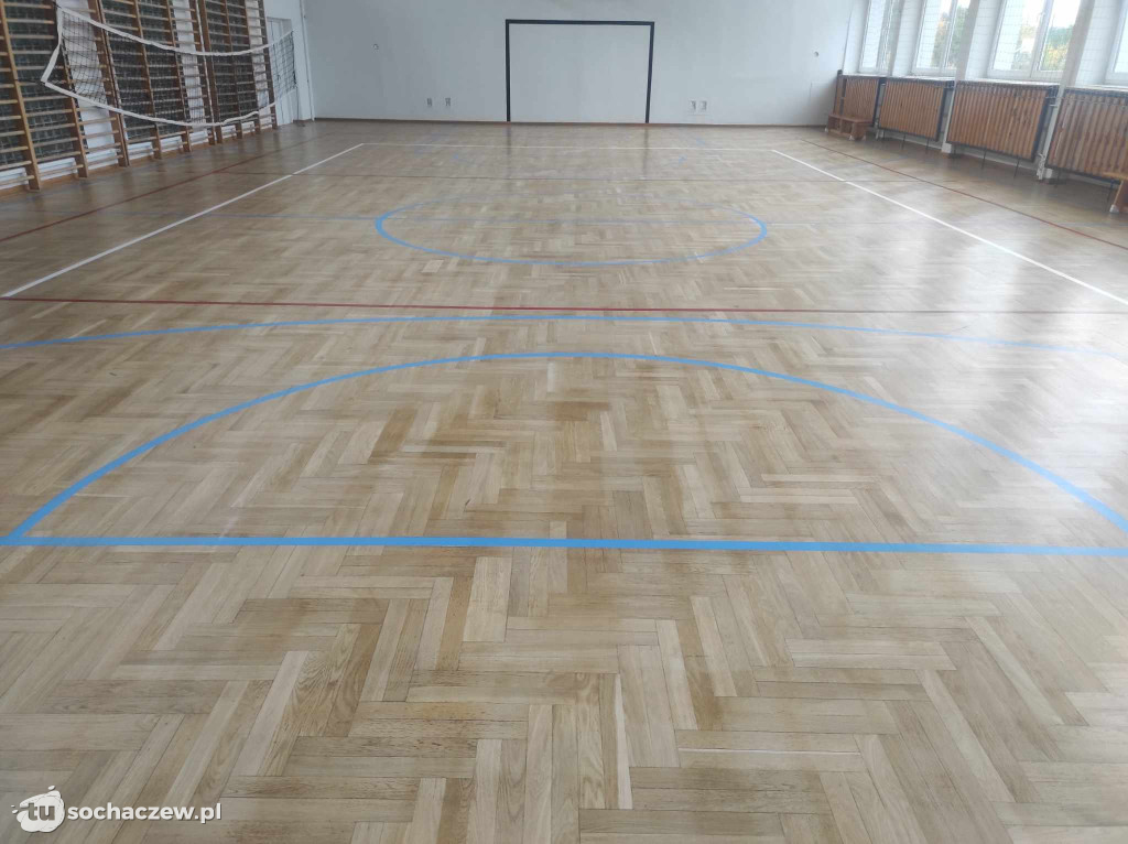Modernizacja sali sportowej w SP w Młodzieszynie