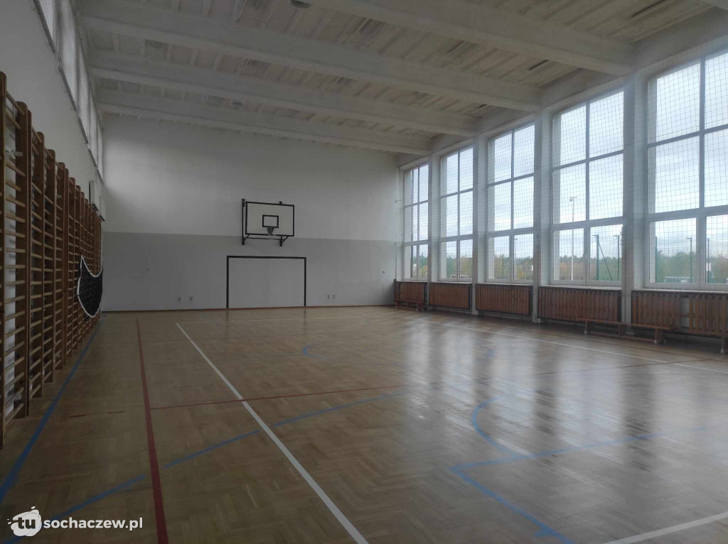 Modernizacja sali sportowej w SP w Młodzieszynie