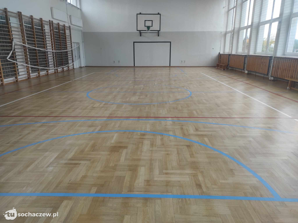 Modernizacja sali sportowej w SP w Młodzieszynie