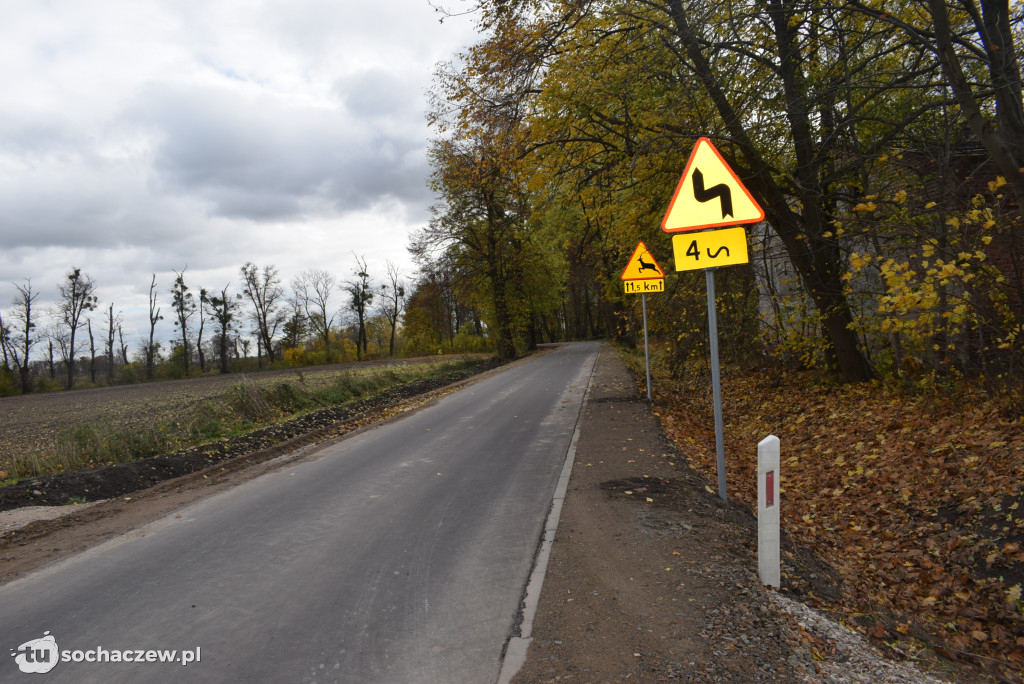 Droga Szymanów - Strugi - Skotniki wyremontowana
