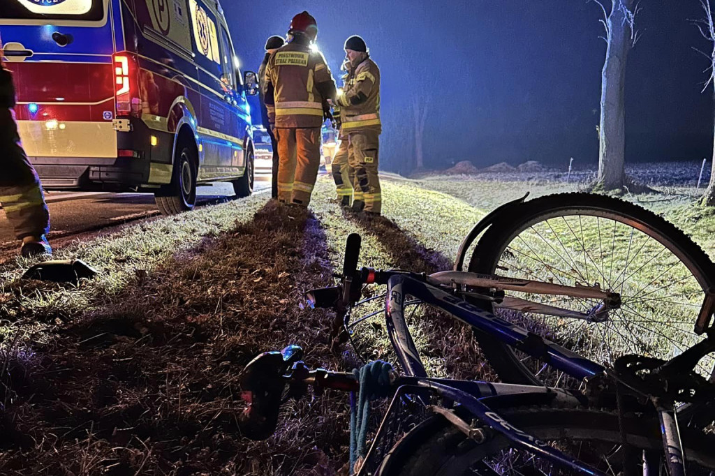Potrącenie rowerzysty