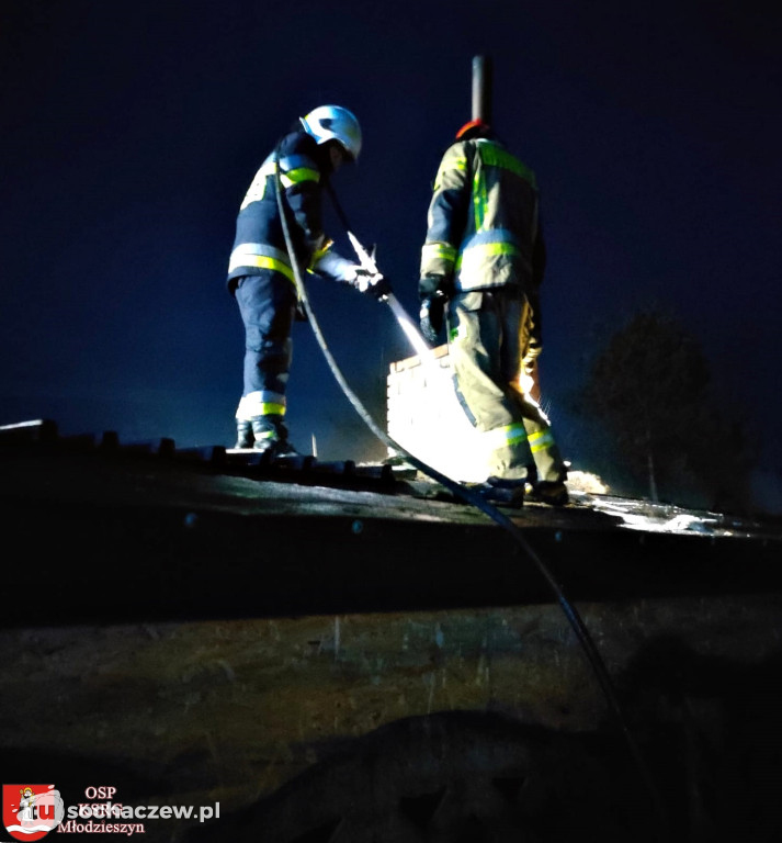 Pożar budynku w Nowym Kamionie