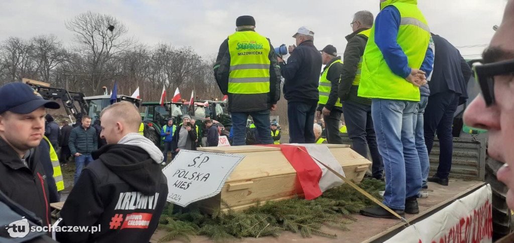 Rolnicy z powiatu sochaczewskiego też strajkują