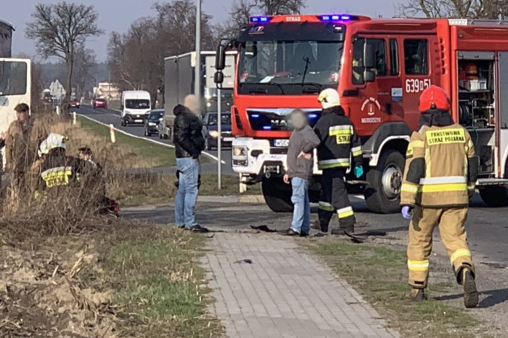 Wypadek w Młodzieszynie