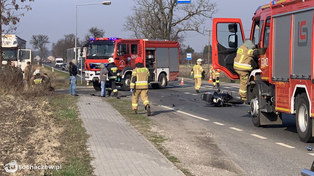 Wypadek w Młodzieszynie