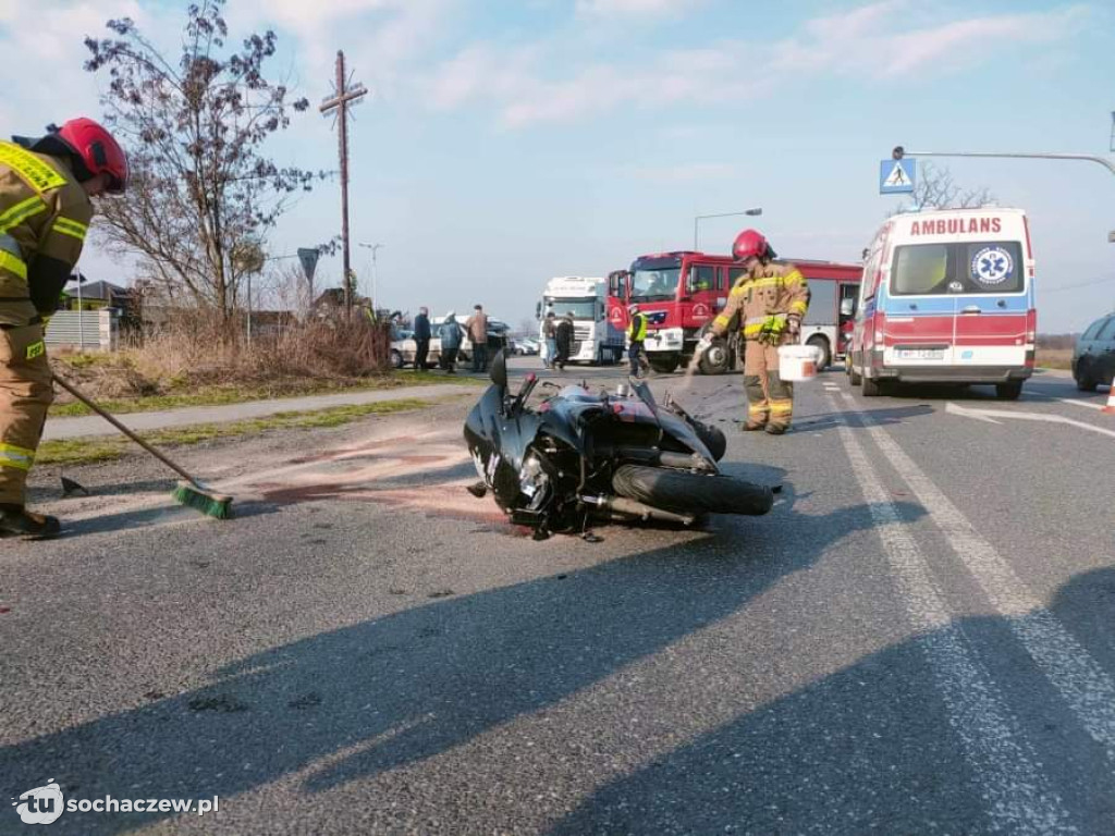 Wypadek w Młodzieszynie