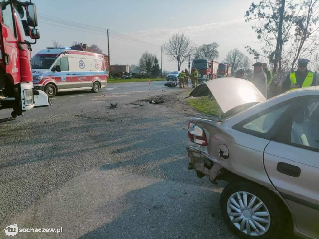 Wypadek w Młodzieszynie