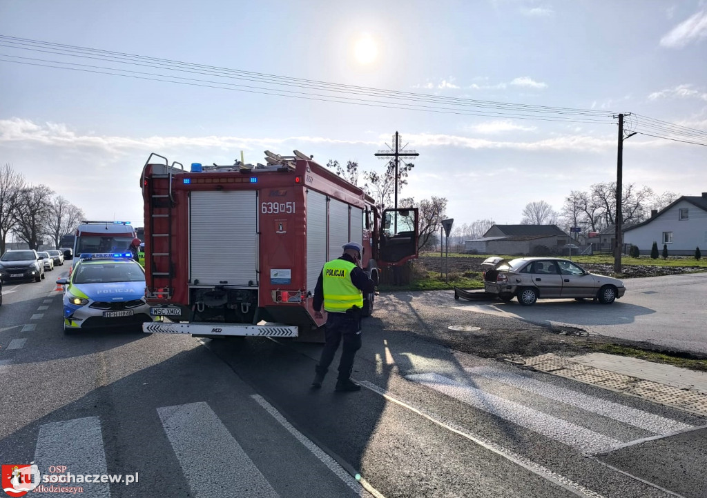 Wypadek w Młodzieszynie