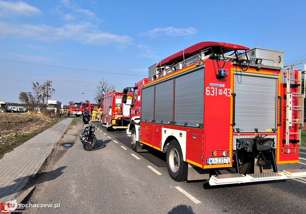 Wypadek w Młodzieszynie
