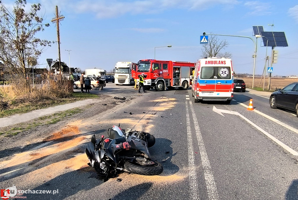 Wypadek w Młodzieszynie