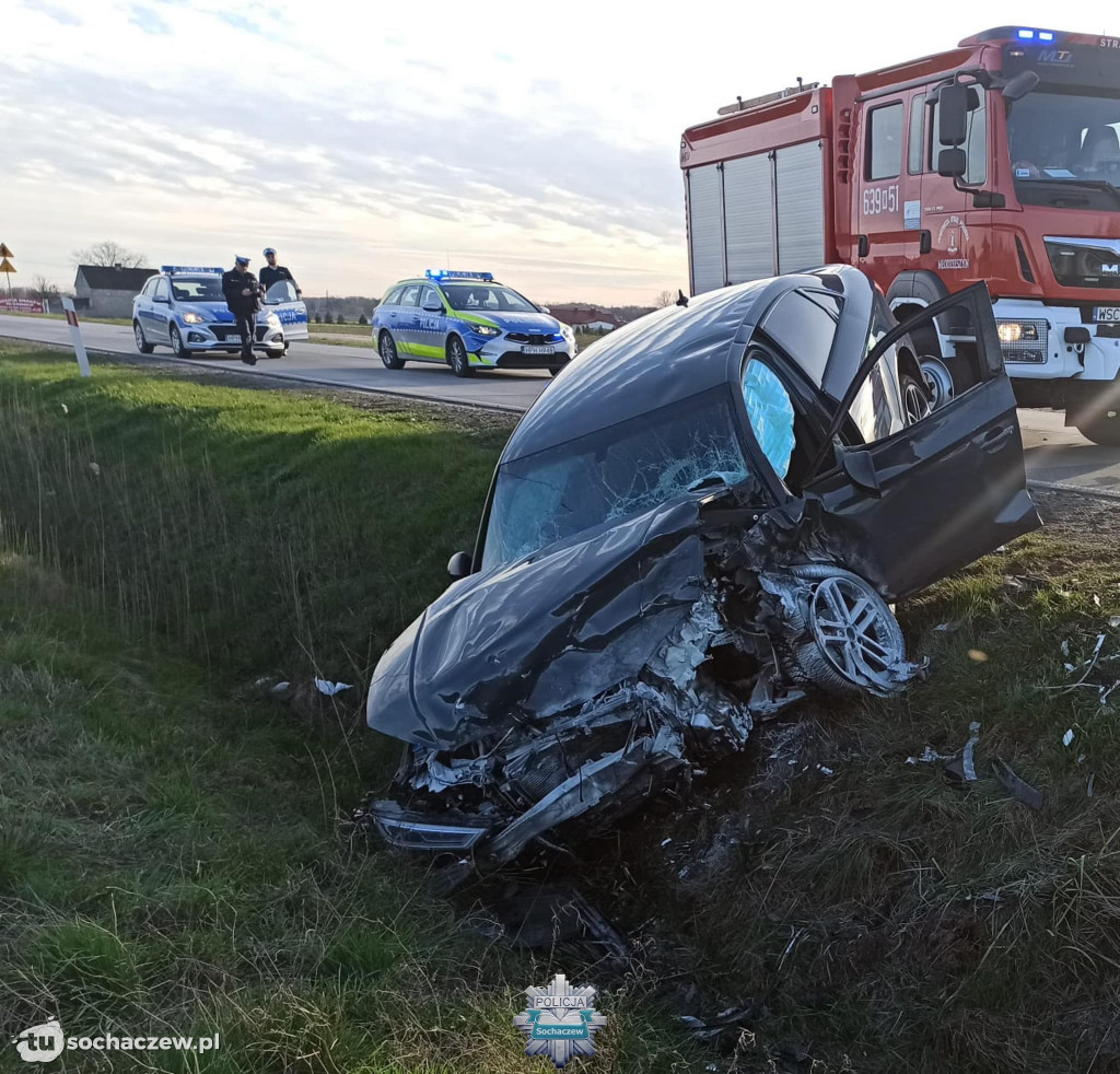 Wypadek w Młodzieszynie