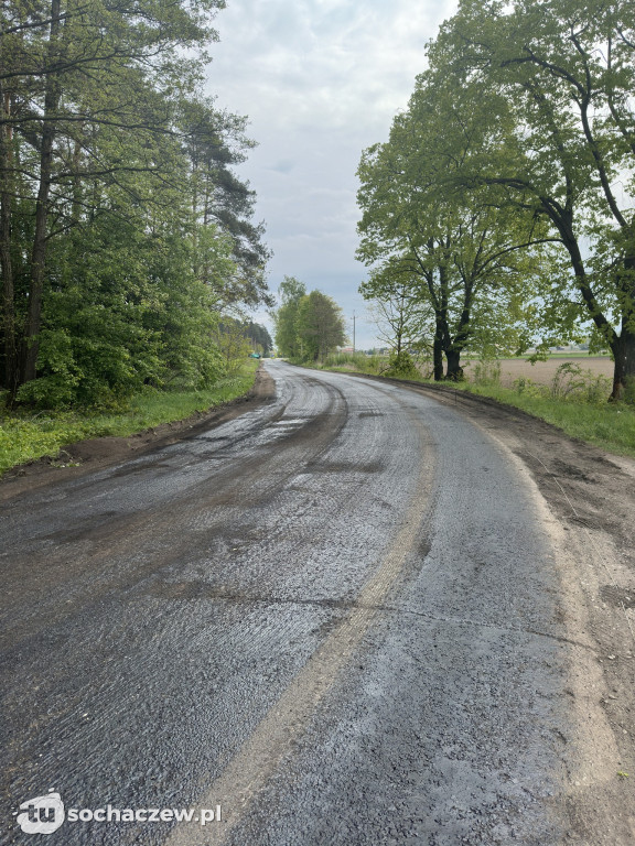 Trwa remont drogi powiatowej Budy Stare – Młodzieszyn