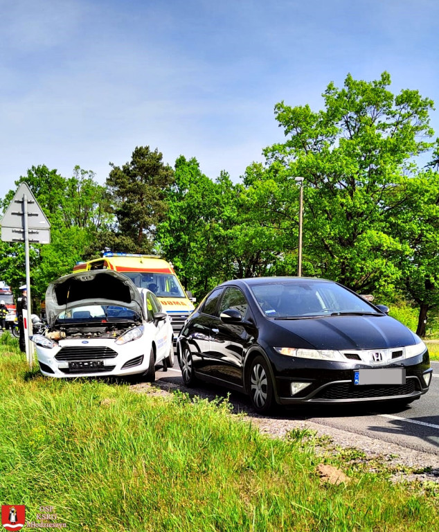 Kolizja w Młodzieszynku