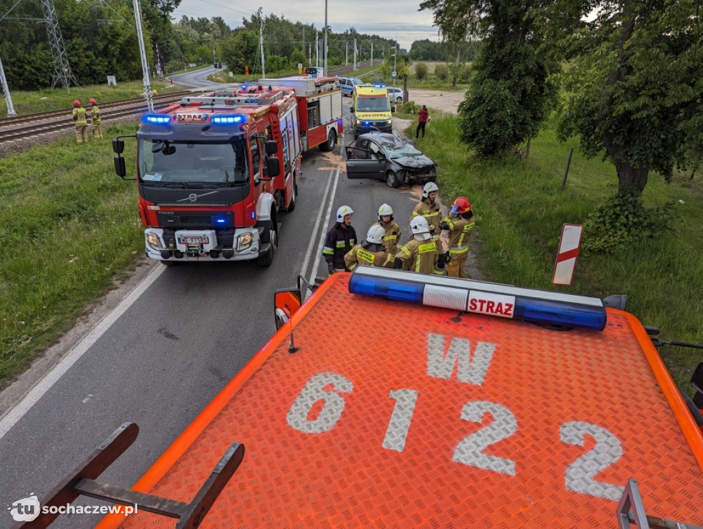 Zdarzenie drogowe w Zakrzewie