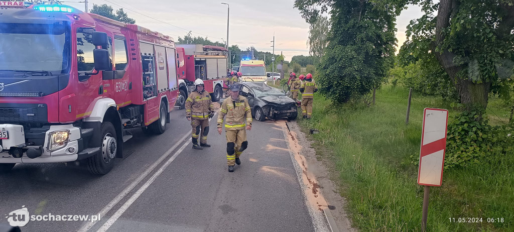 Zdarzenie drogowe w Zakrzewie