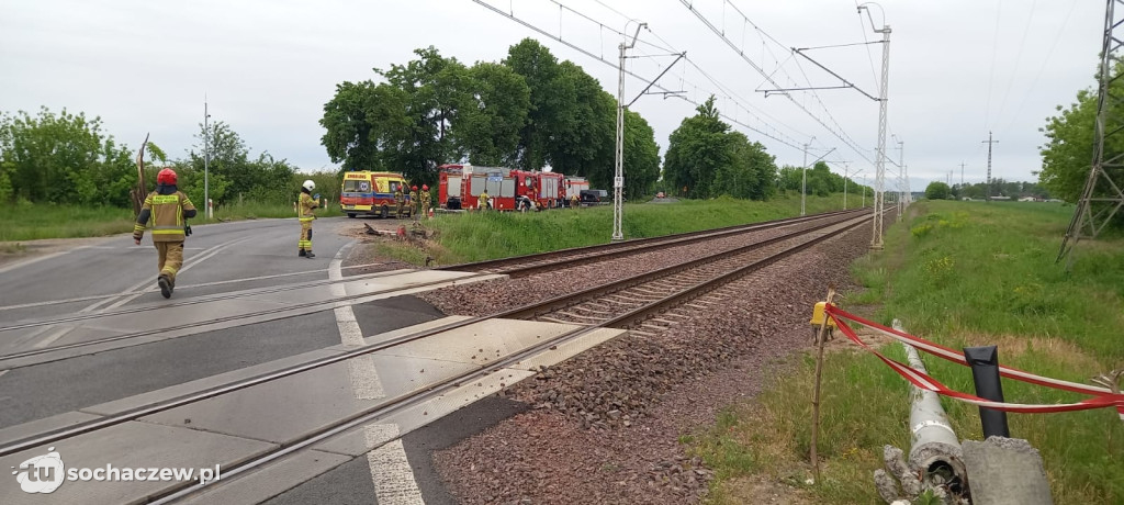 Zdarzenie drogowe w Zakrzewie