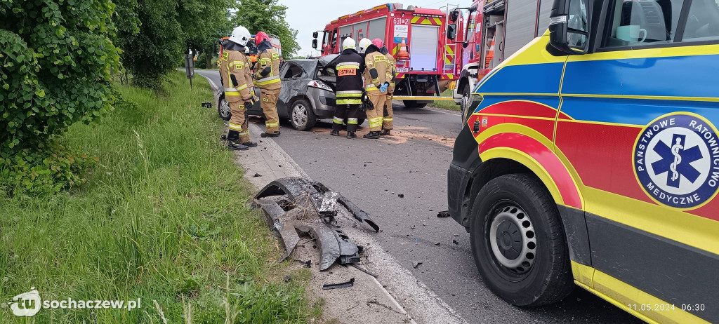 Zdarzenie drogowe w Zakrzewie