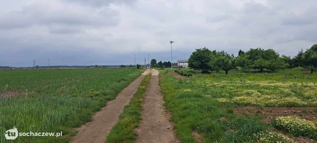 Ulica Wiatraczna już po czynnościach geodezyjnych